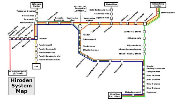 Карта Хиросимы