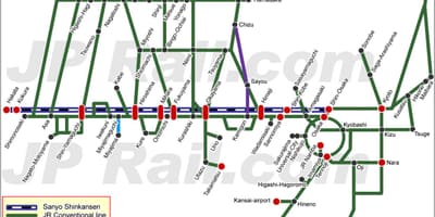 Санъе синкансэн карте