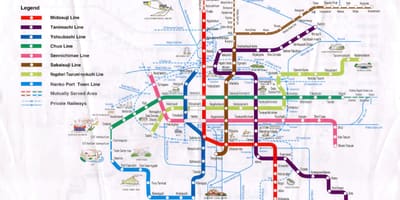 Карта метро Хиросима 